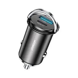 Адаптер автомобильный JOYROOM Mini dual-port ring-pull fast car charger C-A45 1USB и 1Type-c 5A20W