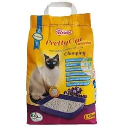 Бентонитовый наполнитель Pretty Cat Lavander с ароматом лаванды 5 кг.