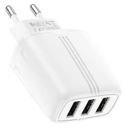 Зарядний пристрій блок Hoco N15 Amazing 3 USB-виходи