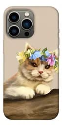 TPU чохол Cat in flowers