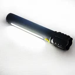 Ліхтар ручний BL C73 P50, світлодіодний акумуляторний з USB заряджанням COB, металевий корпус - мініатюра 5
