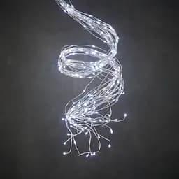 Роса пучок 2 метри 10 ниток Niki Light кінський хвіст з пультом керування 200 Led гірлянда для ялинки на 8 режимів холодний білий - мініатюра 6