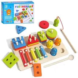 Багатофункціональна дошка геометрика Tree Toys 23x15.5x5.5 см