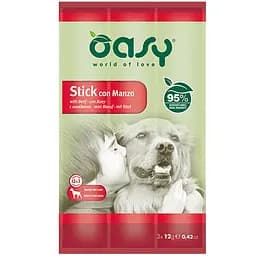 Ласощі для собак палички Oasy Stick Яловичина 36 г (3 шт. x 12 г)