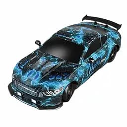 Радіокерована Дрифт-машина SC 16 A 12, 4WD, 1:16, Акумулятор 3.7V, 2.4GHz, Парогенератор, Змінні колеса, Синя