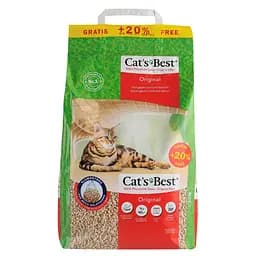 Наполнитель туалета для кошек Cat's Best ‎Original 10+2 л / 5.2 кг древесный