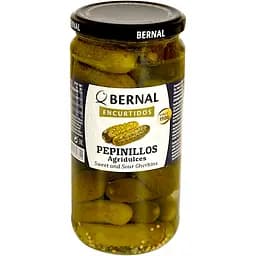 Корнішони Bernal Pepinillos Agridulces кисло-солодкі 685 г - мініатюра 2