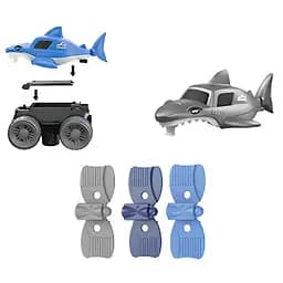 Інтерактивний трек з інерційною машинкою SHT 5510-3 Shark Trak (92pcs/1CAR) Blue Epik - мініатюра 3