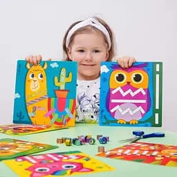 Набір для творчості Sticky strips "Лама" Vladi Toys VT4433-04 Укр - мініатюра 5
