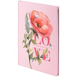 Книга записна Axent Love А5 в клітинку 96 аркушів (8459-6-A)