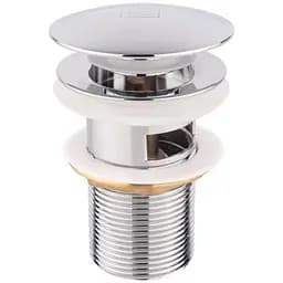 Донний клапан для раковини Lidz (CRM)-47 00 003 00 з переливом, Хром