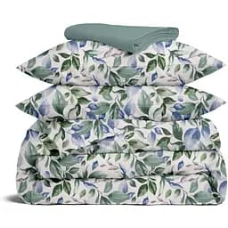 Комплект постільної білизни Cosas Watercolor flowers CS4 Євро зелений (FoliageGreenBlue_104Ashmint_200)