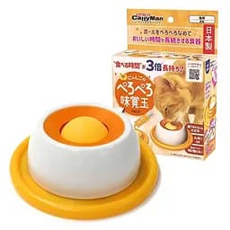 Миска-лизун CattyMan Lick Ball для котів, уповільнює споживання ласощів, 10 г, жовта, зручна та інтерактивна