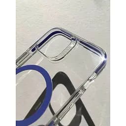 Протиударний чохол Gear4 Piccadilly MagSafe Periwinkle для iPhone 14 / iPhone 13 (6.1") Прозорий - мініатюра 6