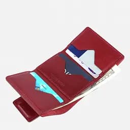 Жіноче шкіряне портмоне Grande Pelle 8х10х2 см acs0024484 - мініатюра 5