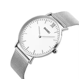 Кварцовий чоловічий годинник Skmei 1181 Large сріблясті - мініатюра 2