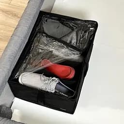 Органайзер  ORGANIZE  для зберігання демісезонного взуття до 44 розміру на 4 пари 48*34*20 см (чорний)