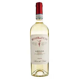 Вино Messer del Fauno Terre Siciliane Bianco Grillo, біле, сухе, 0,75 л