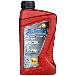 Масло моторное синтетическое Alpine Special 4T 10W-40 API SN JASO Ma2 1 л (23482)