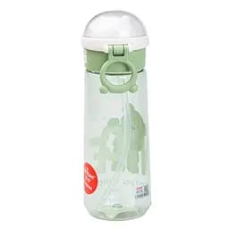 Пляшка для води Nice 620 мл із кришкою фліп топ на защіпці, зелений Happy Life HP17300GR - мініатюра 4
