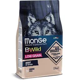 Сухий корм Monge BWild Adult Goose Низкозерновий собак усіх порід на основі м'яса гусака 2,5 кг
