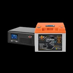 Комплект резервного живлення LP(LogicPower) ДБЖ + літієва (LiFePO4) батарея (UPS В1000 + АКБ LiFePO4 640W)