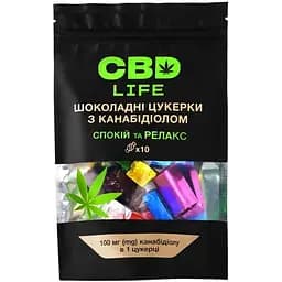 Цукерки шоколадні CBD Life з канабідіолом 10 шт.