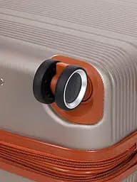Валіза середня M ABS-пластик Worldline Airtex 629 67×45×27см 74л Шампань - мініатюра 12
