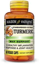 Натуральна добавка Mason Natural Turmeric, 60 вегакапсул