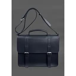 Шкіряна сумка-портфель Porte синій