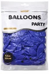 Надувні повітряні кулі HTOP 100 шт Party Balloons 30 см Товари для оформлення Дня народження Святкова атрибутика Синій - мініатюра 2