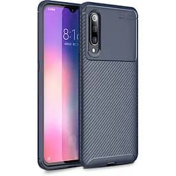 Чохол-накладка Toto TPU Carbon Fiber 1.5 mm Case Xiaomi Mi 9 Dark Blue