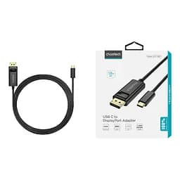 Кабель Choetech XCP-1801 Black USB-C to DisplayPort 8K@60Hz 1.8m (43-00176) - мініатюра 4