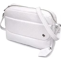 Кожаная женская сумка Grande Pelle 23х17х7 см sum0023594