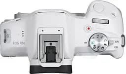 Бездзеркальний фотоапарат Canon EOS R50 Kit RF-S 18-45mm f4.5-6.3 IS STM White (5812C013) [88977] - мініатюра 7