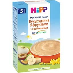 Уцінка. Молочна каша HiPP Кукурудзяна з фруктами 250 г