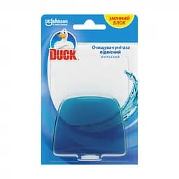 Сменный подвесной блок для унитаза Туалетный Утенок 4в1 Морская свежесть, 55 мл