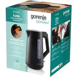 Gorenje Електрочайник 1.7 л, Strix контроль, чорний матовий - мініатюра 9