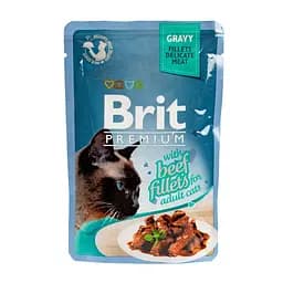Корм волого Brit Premium Cat Beef Fillets 85 г