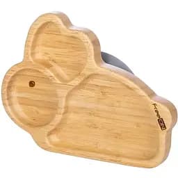 Бамбукова тарілка FreeON Банні із силіконовою присоскою (46415)