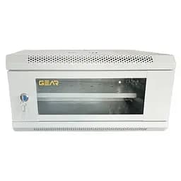 Шафа настінна GEAR 4U 19 600x450x280 мм, + Полиця 19, grey (GWMSN-4U-600-450G)
