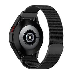 Ремінець для Samsung Galaxy Watch 4 Classic 46mm - чорний Watchbands Milanese Loop ширина кріплення 20мм металевий (WB00S4MMILANESE4BLACK446) - мініатюра 2