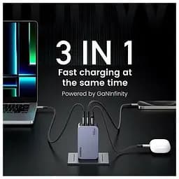 Зарядний пристрій Ugreen X757 Nexode Pro 100w 3 виходи - мініатюра 5