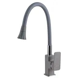 Смеситель для кухни Globus Lux Milano GLM-0203LA-2-G03-ARENA Серый