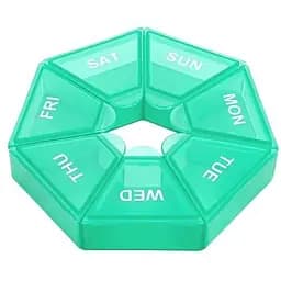 Таблетница Semi 7Days Mini Pill Box, Teal