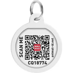 Адресник для собак і котів Waudog Smart ID з QR паспортом NASA, S, діаметр 25 мм - мініатюра 3