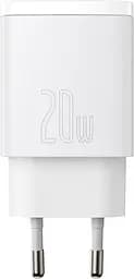 Зарядний пристрій Baseus Compact Quick Charger U+C 20W EU white (CCXJ-B02) - мініатюра 3