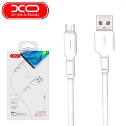 Кабель XO NB112 3A fast charging usb cable micro Білий - мініатюра 2
