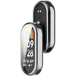 Чохол-накладка DK Silicone Face Case для Xiaomi Mi Band 8 (016403) (silver) - мініатюра 2