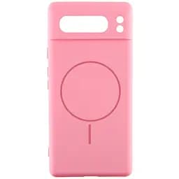Чохол Silicone Cover Lakshmi Full Camera (AA) with MagFit для Google Pixel 8 Pro Рожевий / Light pink